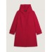 Ruffle Trim Waist-Defining Pockets Coat