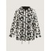Floral Print Reversible Hooded Coat