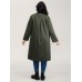 Oversized Tab Sleeve Open-Front Coat