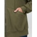 Ribbed Texture Pockets Hooded Coat