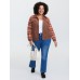 Plaid Pattern Contrast Button Coat