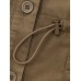 Pure Cotton Drawstring Washed Effect Coat