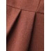 Pleated Curvy Hem Button Blazer