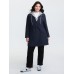 2 In 1 Double Breasted Hooded Coat