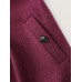 Hooded Pleated Pockets Waist-Defining Coat Hooded Pleated Pockets Waist-Defining Coat