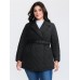 Quilted Adjustable Belt Solid Color Coat