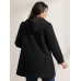 Colorful Buttons Hooded Pocket Coat