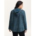Heather Faux Cashmere Boho Stripe Coat