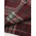 Plaid Fleece Hooded Button Coat