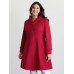Ruffle Trim Waist-Defining Pockets Coat