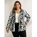 Floral Print Reversible Hooded Coat