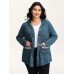 Heather Faux Cashmere Boho Stripe Coat