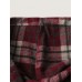 Plaid Fleece Hooded Button Coat