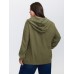 Ribbed Texture Pockets Hooded Coat