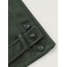 Rolled Button Sleeve Pockets Coat