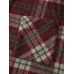 Plaid Fleece Hooded Button Coat