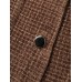 Flocked Textured Button Pockets Jacket