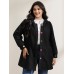 Colorful Buttons Hooded Pocket Coat
