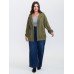 Ribbed Texture Pockets Hooded Coat