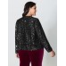 Sequin Bowtie Cropped Coat