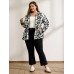 Floral Print Reversible Hooded Coat
