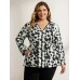 Floral Print Reversible Hooded Coat