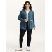 Heather Faux Cashmere Boho Stripe Coat