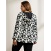 Floral Print Reversible Hooded Coat