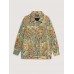 Floral Textured Lined Pockets Coat