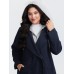 2 In 1 Double Breasted Hooded Coat