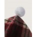 Plaid Fleece Hooded Button Coat