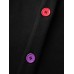Colorful Buttons Hooded Pocket Coat