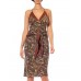 Morphew Collection Green & Brown Paisley Silk Scarf Dress Made From Emanuel Ungaro Vintage